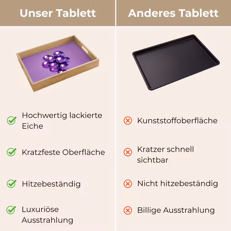 Druif - Disco - Glitter - Paars Dienblad Rechthoek middel -USP_VergelijkingDE