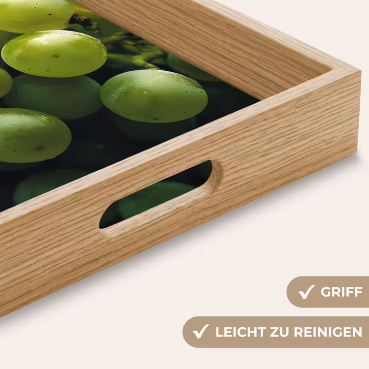 Druiven - Tros - Groen Dienblad Rechthoek middel -USP_HandgreepDE