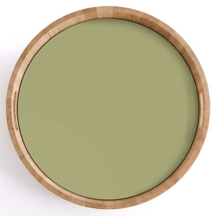 Whispering - Sage - Groen Dienblad Rond middel 914 -z3d_shopping
