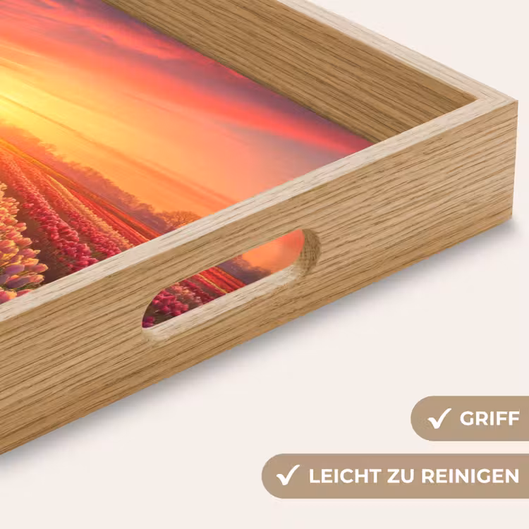 Windmolen - Zonsondergang - Landschap Dienblad Rechthoek middel -USP_HandgreepDE