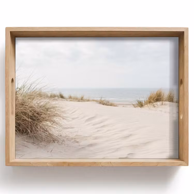 Wolken - Duinlandschap - Zand Dienblad Rechthoek middel -z3d_shopping