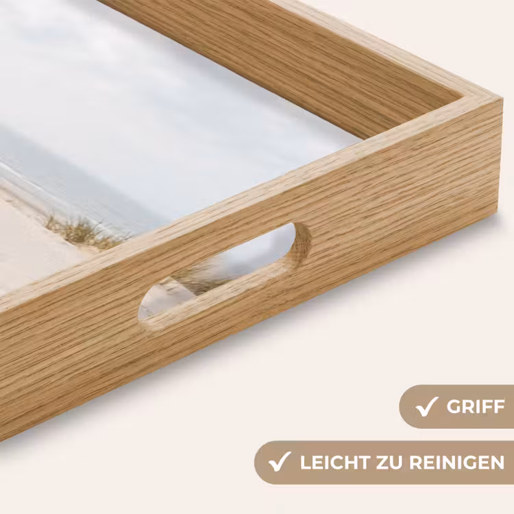 Wolken - Duinlandschap - Zand Dienblad Rechthoek middel -USP_HandgreepDE