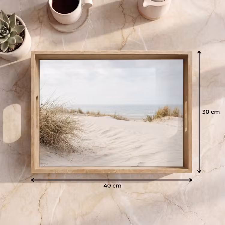 Wolken - Duinlandschap - Zand Dienblad Rechthoek middel -USP_Formaat