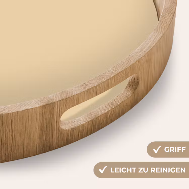 Desert - Sand - Nude Dienblad Rond middel 914 -USP_HandgreepDE