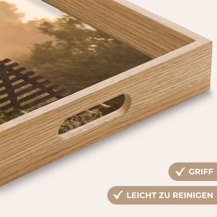 Hek - Natuur - Mist - Veld Dienblad Rechthoek middel -USP_HandgreepDE