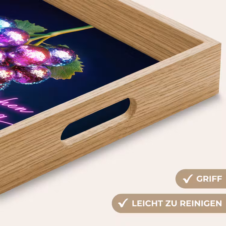 Quote - Neon - Disco - Druiven Dienblad Rechthoek middel -USP_HandgreepDE