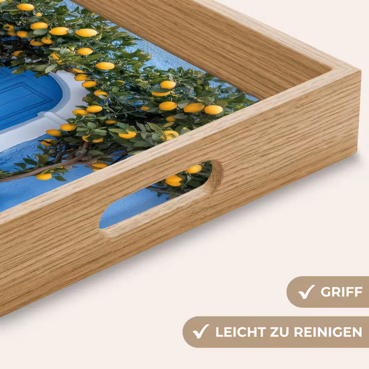 Citroenbomen - Geel - Deur - Potten Dienblad Rechthoek middel -USP_HandgreepDE