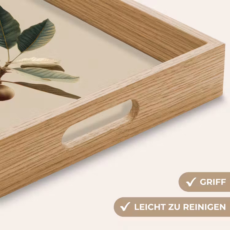 Tak - Groene Bladeren - Vruchten Dienblad Rechthoek middel -USP_HandgreepDE