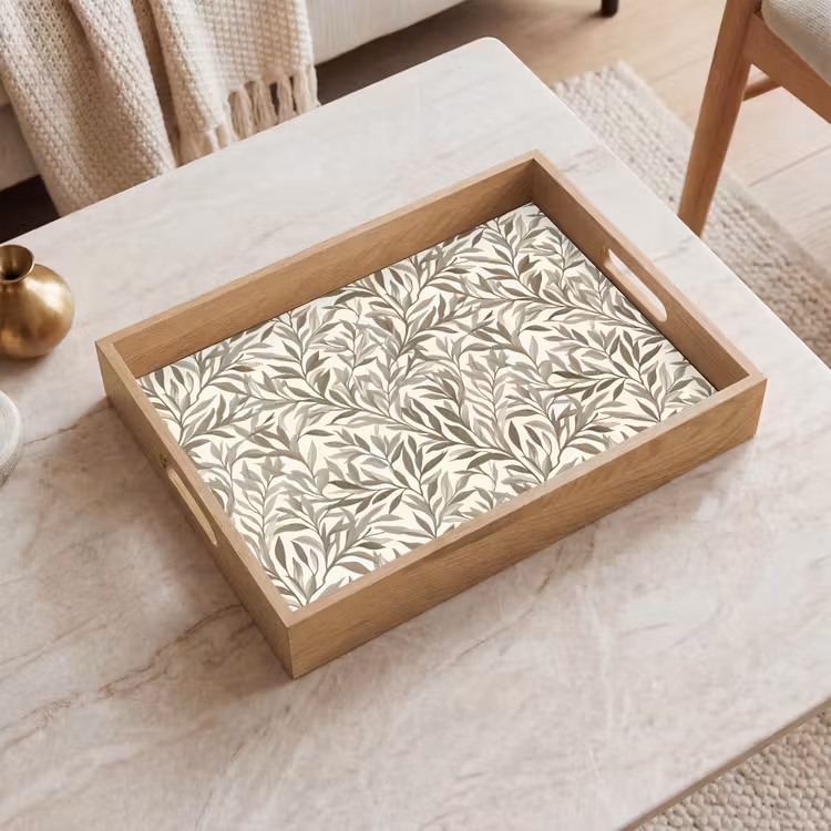 Takken - Botanisch - Taupe Dienblad Rechthoek middel 911 -sfeer1