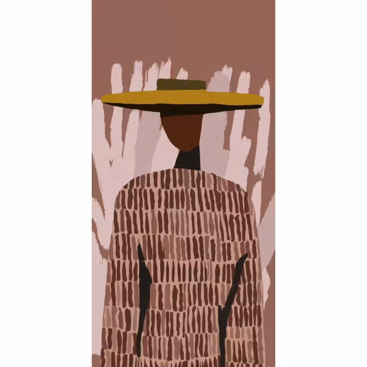 Abstract - Figuur - Illustratie - Hoed Behang Vlies klein -3d_website