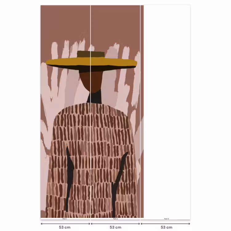 Abstract - Figuur - Illustratie - Hoed Behang Vlies klein -USP_banen