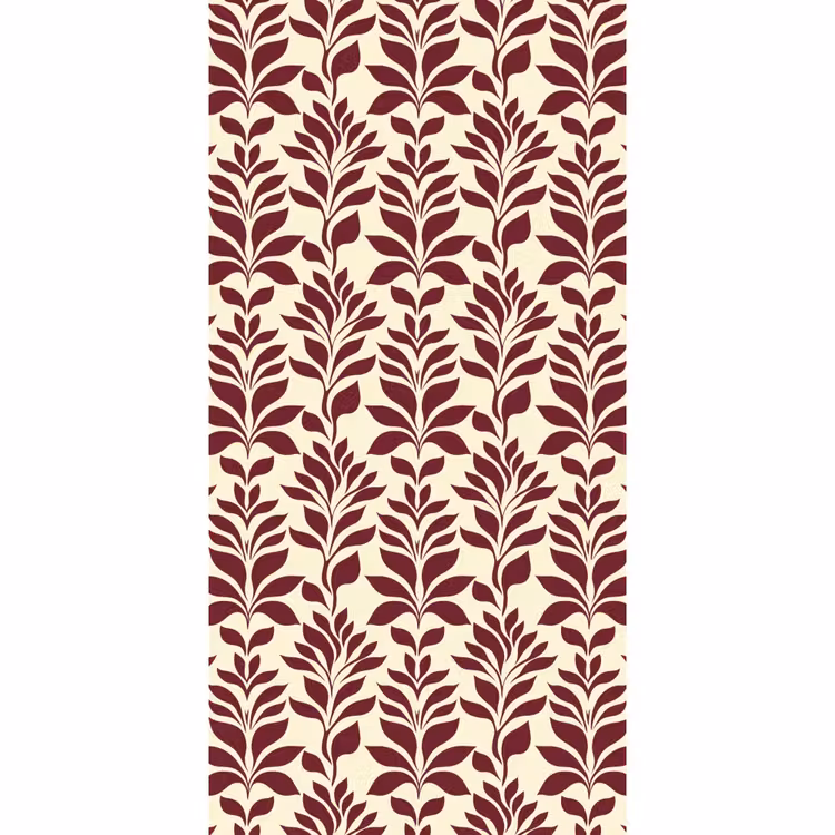 Abstract - Bladeren - Burgundy Behang Vlies klein 1076 -3d_website