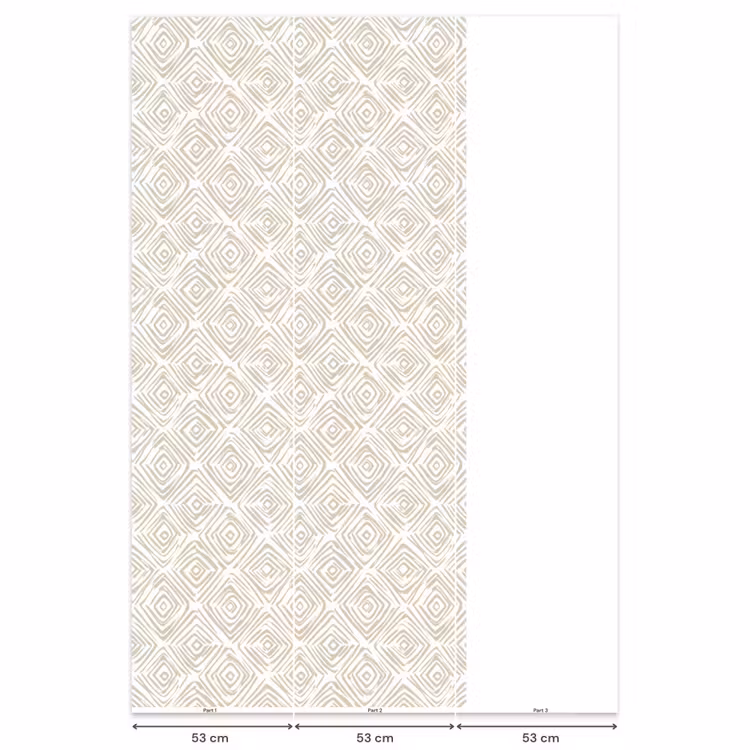 Abstract - Ruit - Beige Behang Vlies klein 1076 -USP_banen
