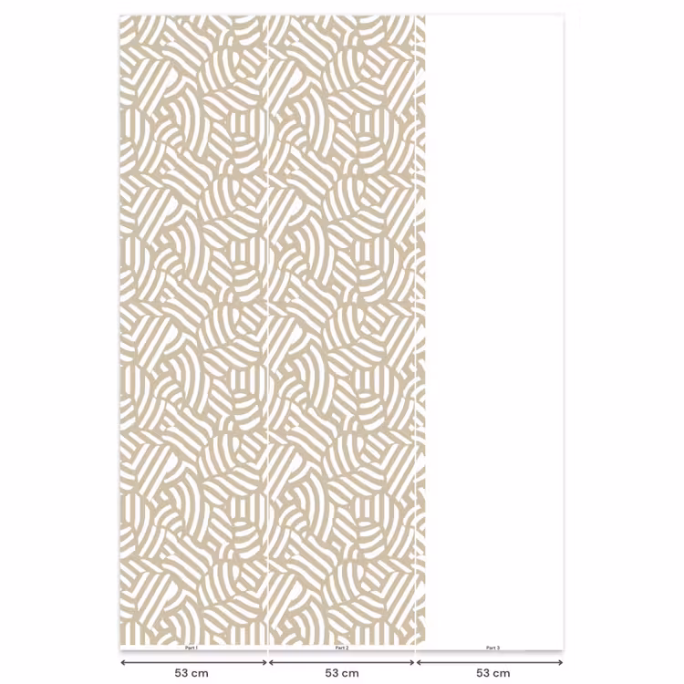 Abstract - Modern - Beige Behang Vlies klein 1076 -USP_banen