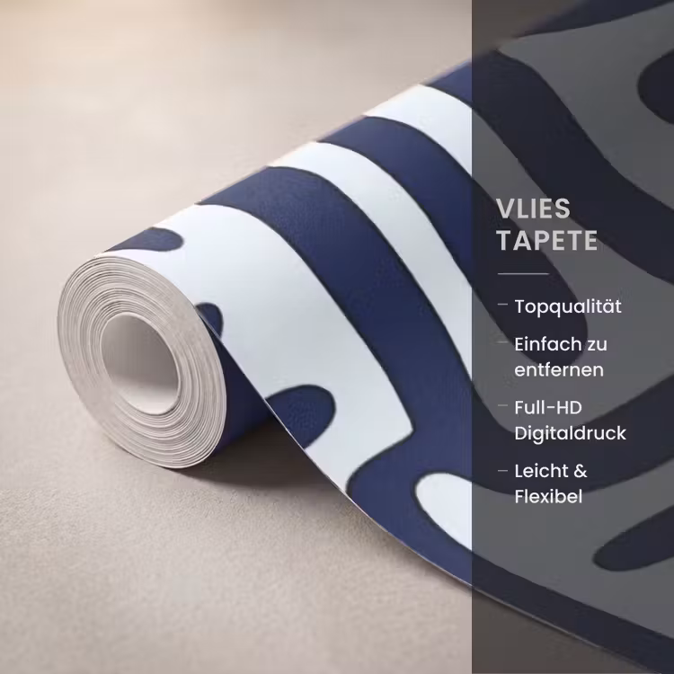 Abstract - Modern - Blauw Behang Vlies klein 1076 -USP_closeupDE