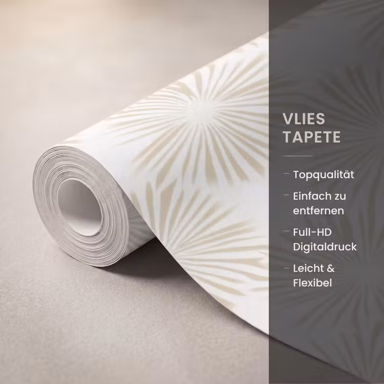 Abstract - Motief - Beige Behang Vlies klein 1076 -USP_closeupDE