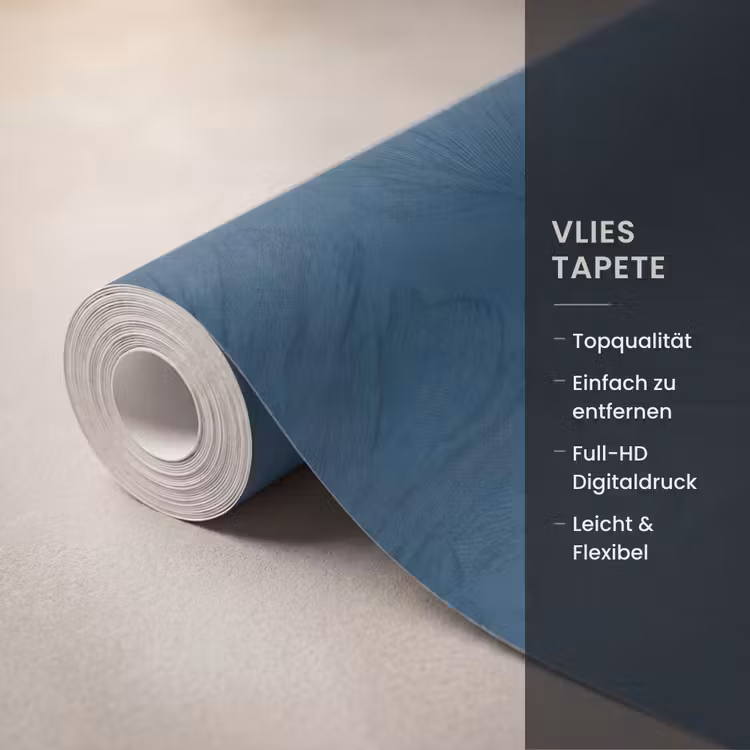 Abstract - Patroon - Donkerblauw - Elegant Behang Vlies klein 1076 -USP_closeupDE