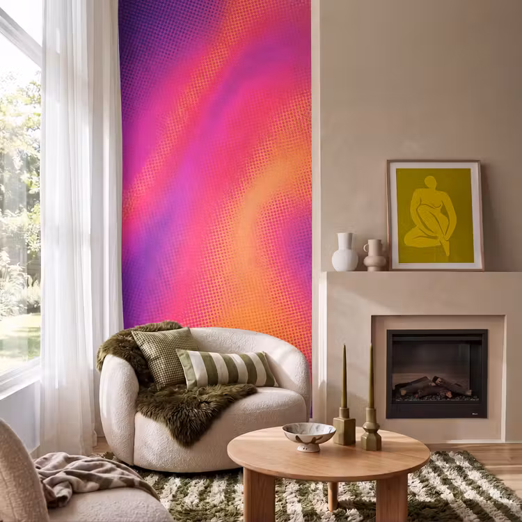 Abstract - Patroon - Kleurverloop Behang Vlies klein -sfeer2