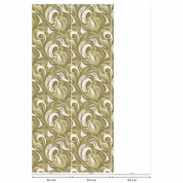 Abstract - Textuur - Groen Behang Vlies klein 1076 -USP_banen