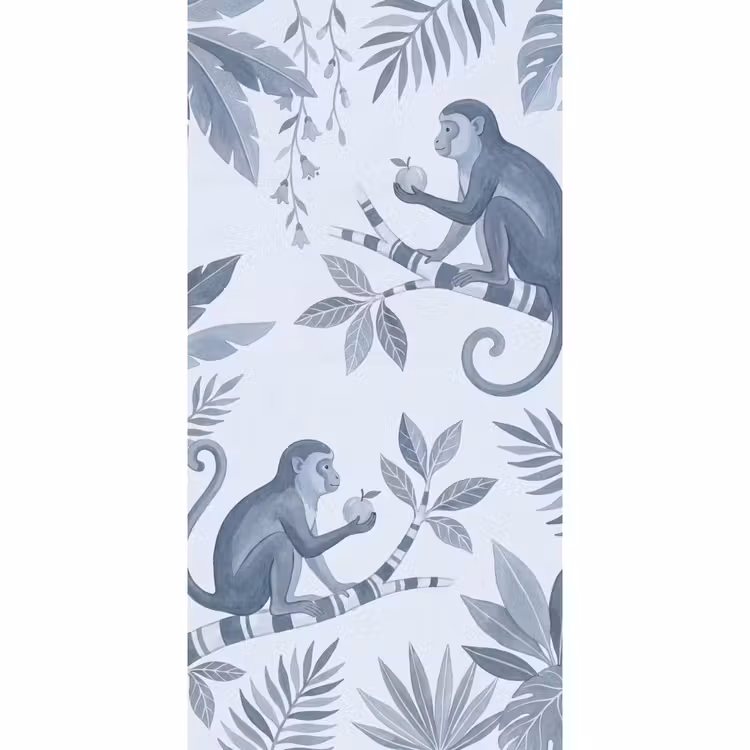 Aap - Boom - Bladeren - Jungle - Illustratie Behang Vlies klein -3d_website