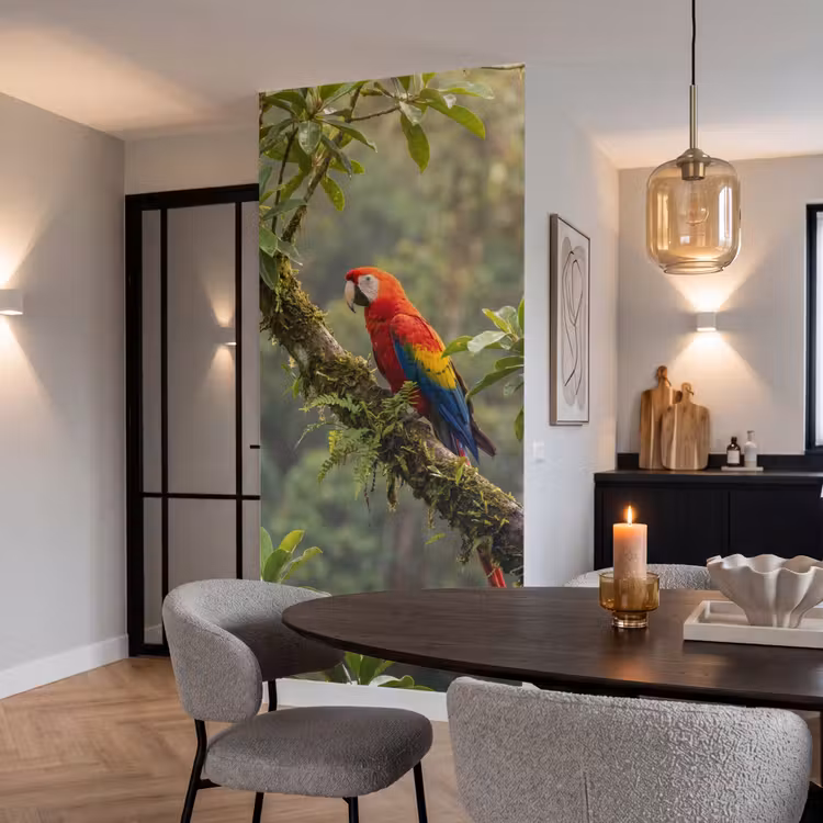 Ara - Jungle - Rood Behang Vlies klein -sfeer3