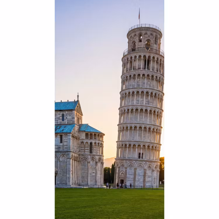 Architectuur - Toren - Pisa - Italië - Zonsondergang Behang Vlies klein -3d_website