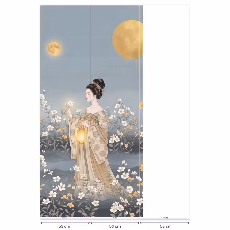 Aziatisch - Vrouw - Kimono Behang Vlies klein -USP_banen
