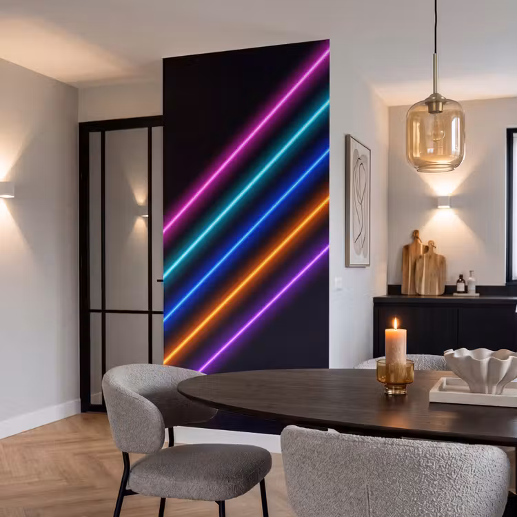 Esthetiek - Retro - Neon Behang Vlies klein -sfeer3