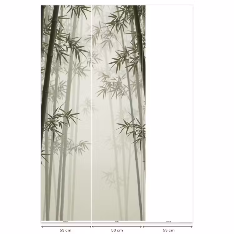 Bamboe - Bos - Mist - Natuur Behang Vlies klein -USP_banen