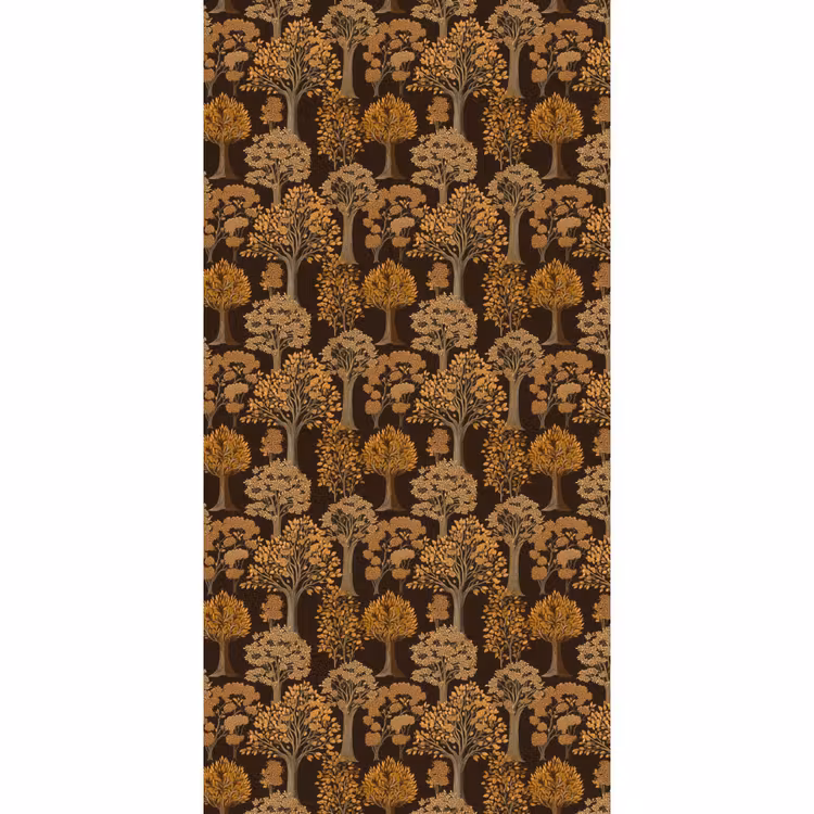Bomen - Patroon - Bruin Behang Vlies klein 1076 -3d_website