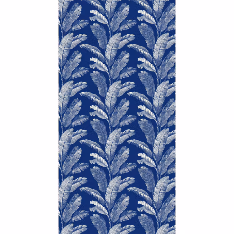 Blad - Palm - Blauw Behang Vlies klein 1076 -3d_website