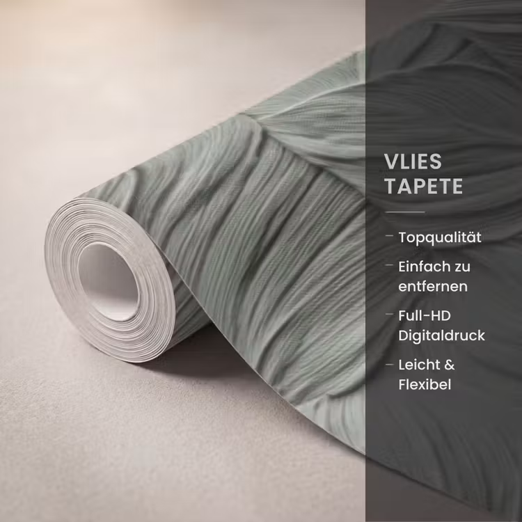 Bladeren - Textuur - Groen Behang Vlies klein 1076 -USP_closeupDE
