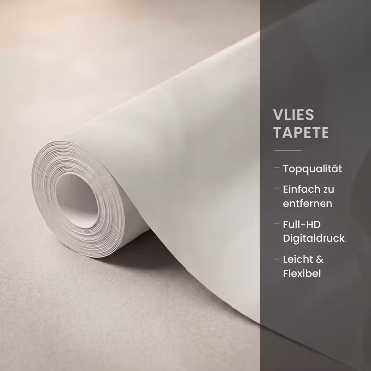 Bladeren - Tropisch - Natuur - Abstract - Beige Behang Vlies klein -USP_closeupDE