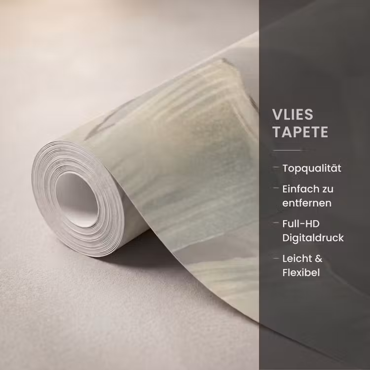 Bladeren - Tropisch - Natuur - Modern - Beige Behang Vlies klein -USP_closeupDE