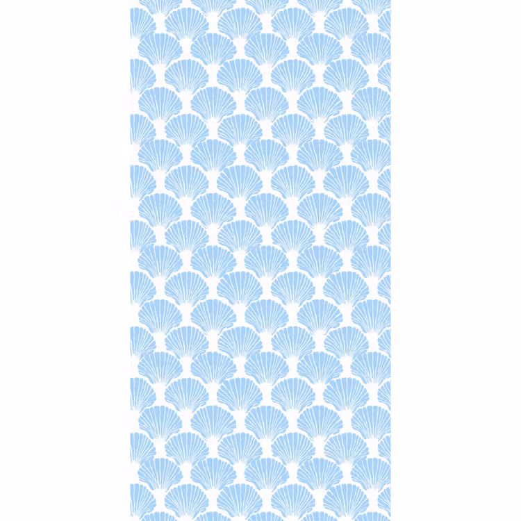 Blauw - Wit - Schelpen - Grafisch - Structuur Behang Vlies klein 1076 -3d_website