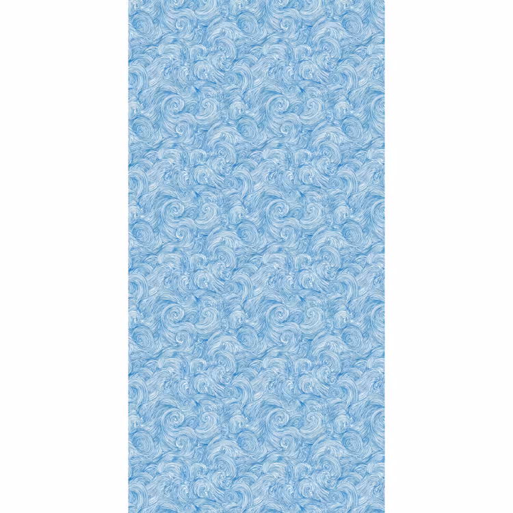 Blauw - Wit - Spiraal - Golven - Lijnen Behang Vlies klein 1076 -3d_website