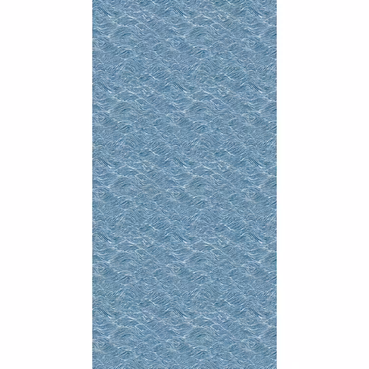 Blauw - Wit - Golven - Getekend - Textuur Behang Vlies klein 1076 -3d_website