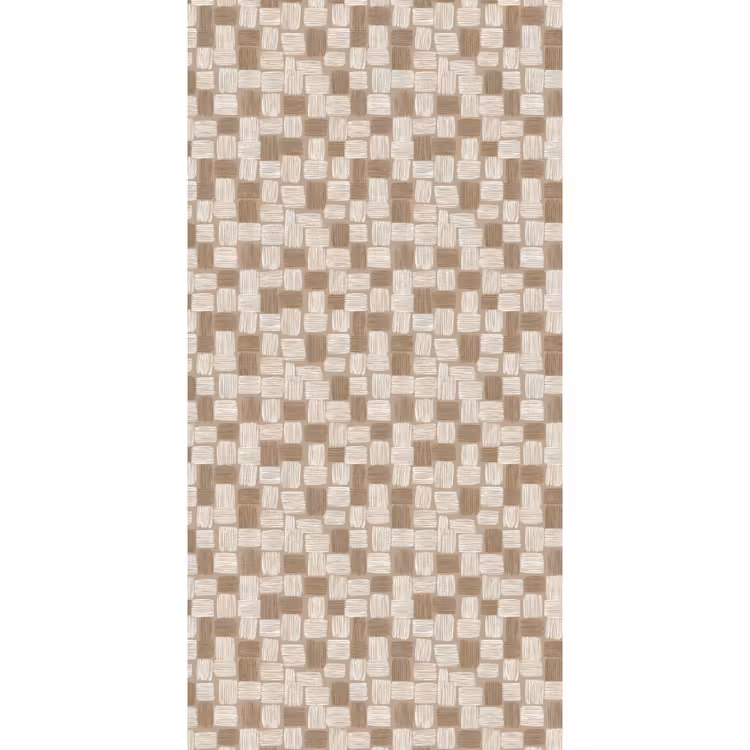 Blok - Patroon - Bruin Behang Vlies klein 1076 -3d_website