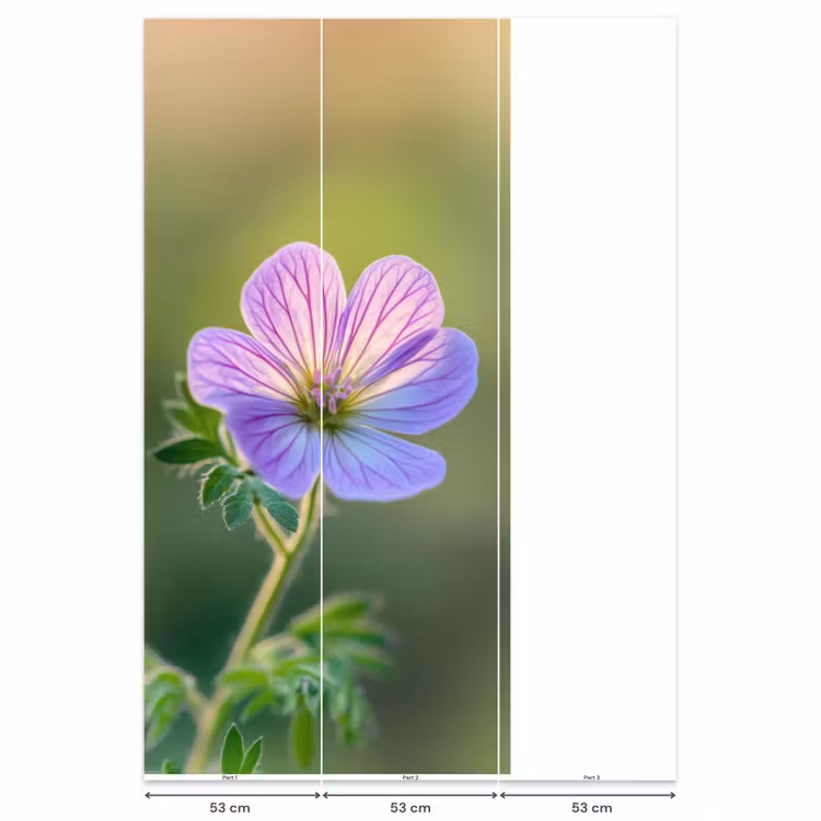 Bloem - Close up - Paars Behang Vlies klein -USP_banen