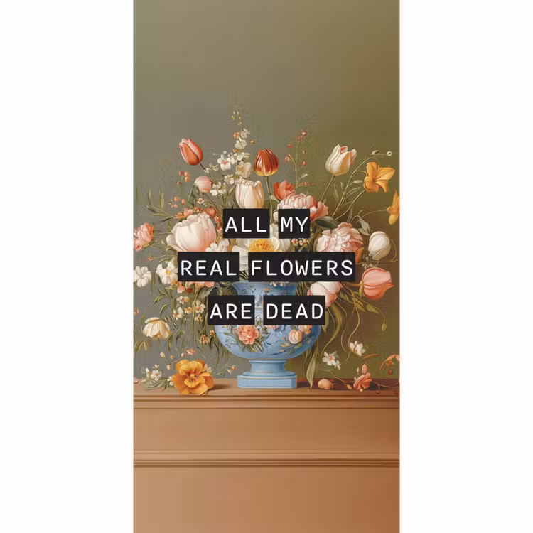 Bloem - Quote - Vintage - Art Behang Vlies klein -3d_website