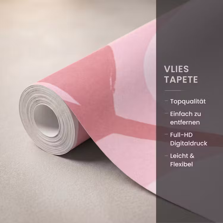 Bloemen - Abstract - Modern - Roze - Natuur Behang Vlies klein -USP_closeupDE