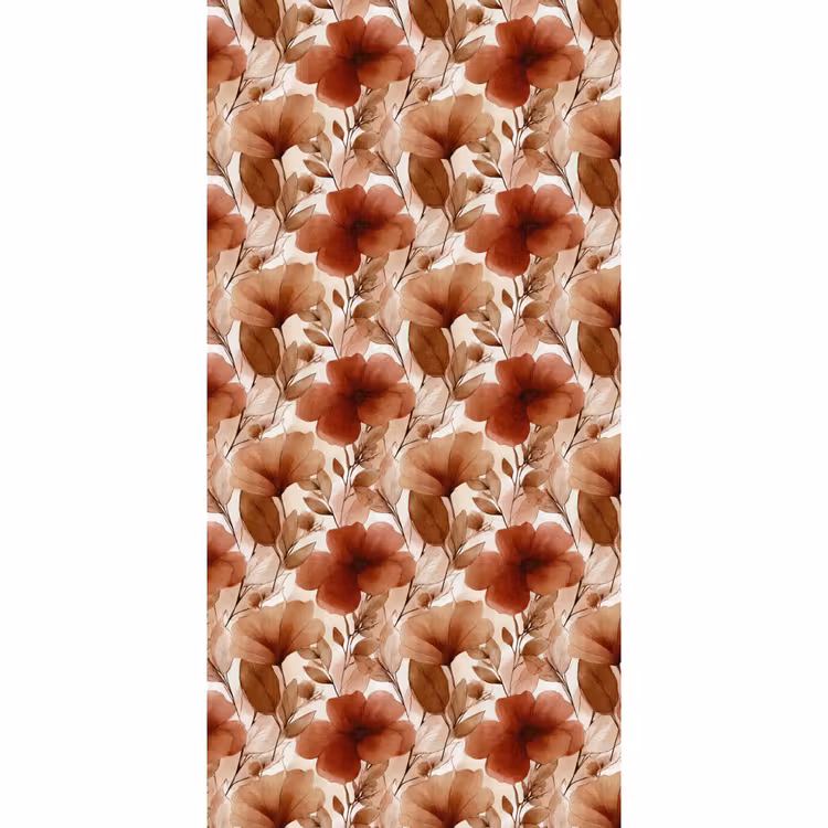 Tapete - Blumen – Aquarell – Botanisch – Terrakotta - Bloemen - Aquarel - Botanisch - Terracotta Behang Vlies klein 1076