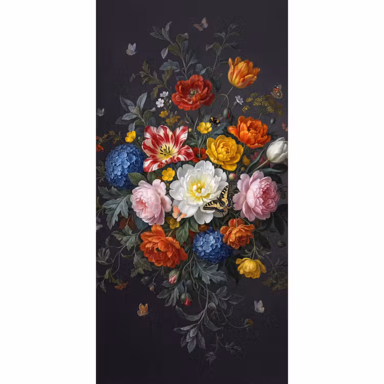 Bloemen - Boeket - Klassiek - Kleurrijk - Natuur Behang Vlies klein -3d_website