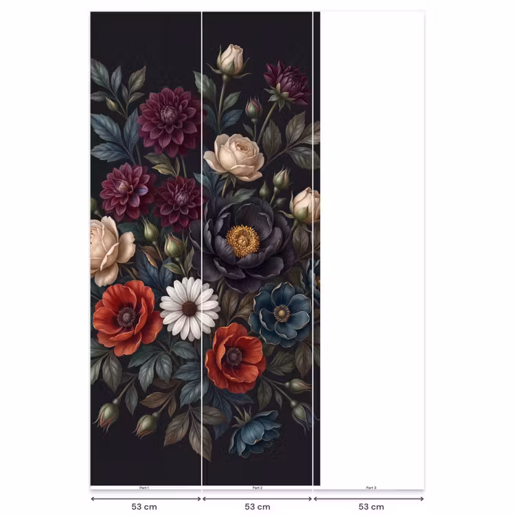 Bloemen - Boeket - Natuur - Klassiek - Weelderig Behang Vlies klein -USP_banen