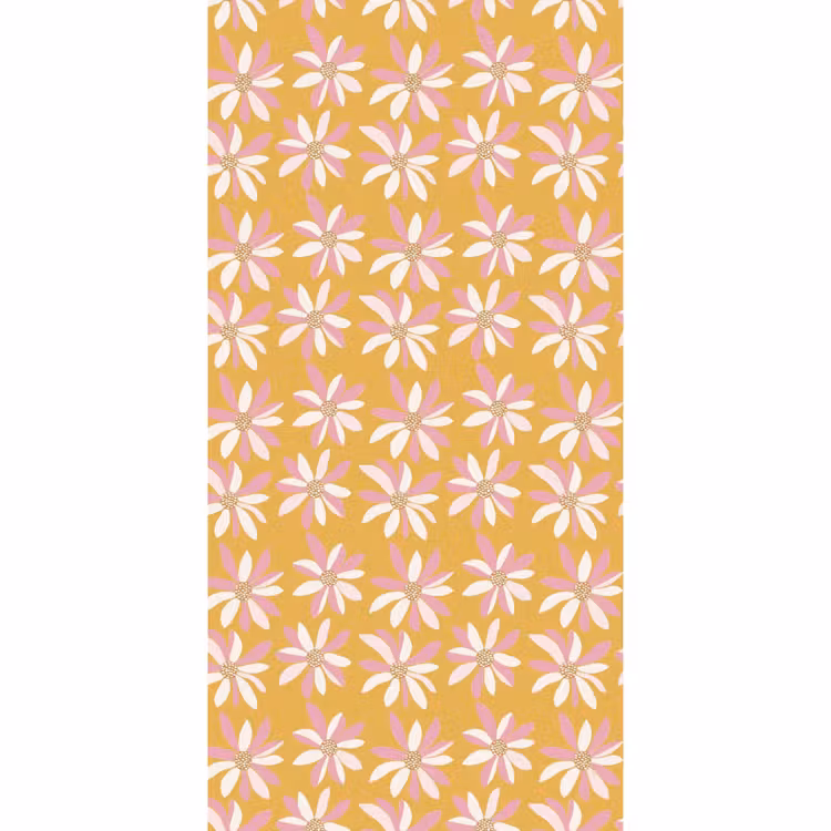 Bloemen - Modern - Geel Behang Vlies klein 1076 -3d_website