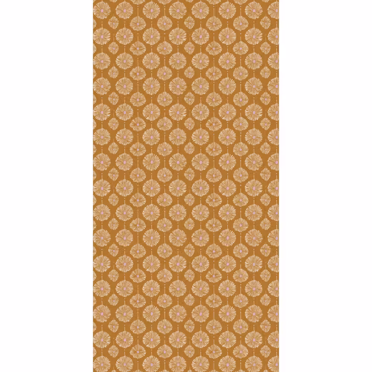 Bloemen - Modern - Oker Behang Vlies klein 1076 -3d_website