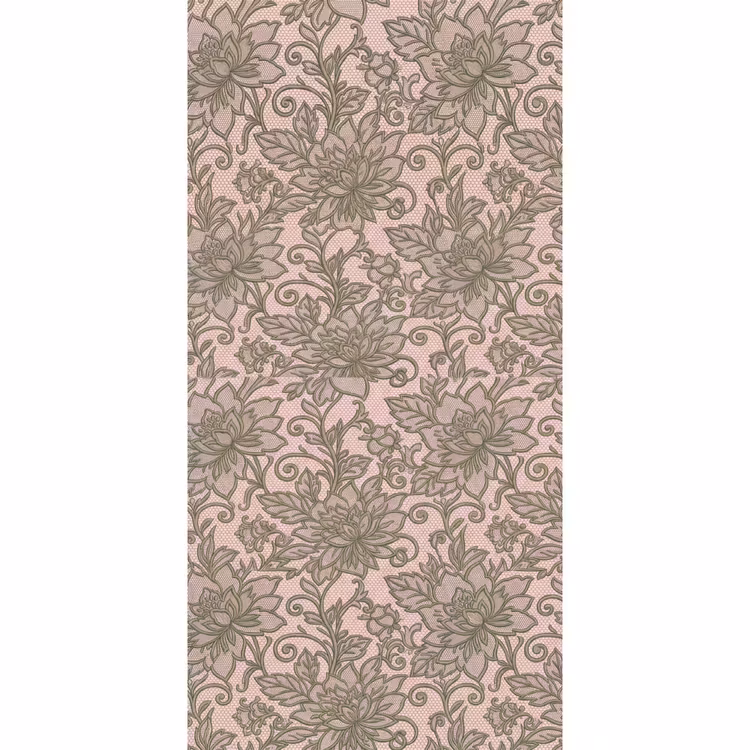 Bloemen - Kant - Patroon - Klassiek - Groen Behang Vlies klein -3d_website