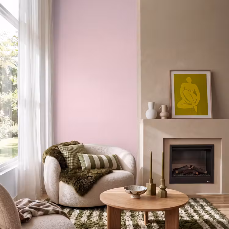 Blush - Pink - Roze Behang Vlies klein 1076 -sfeer2