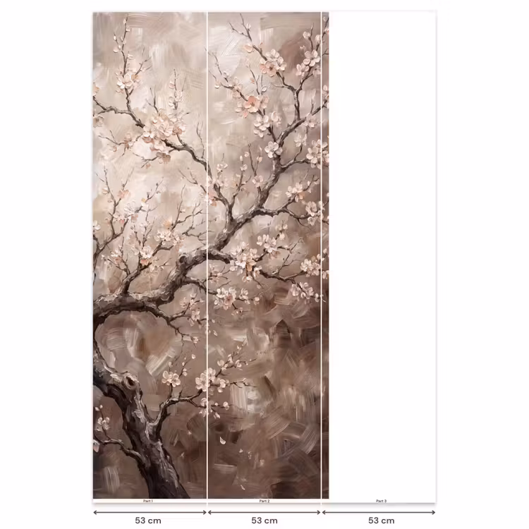 Bloesem - Takken - Schilderij - Beige - Serene Behang Vlies klein -USP_banen