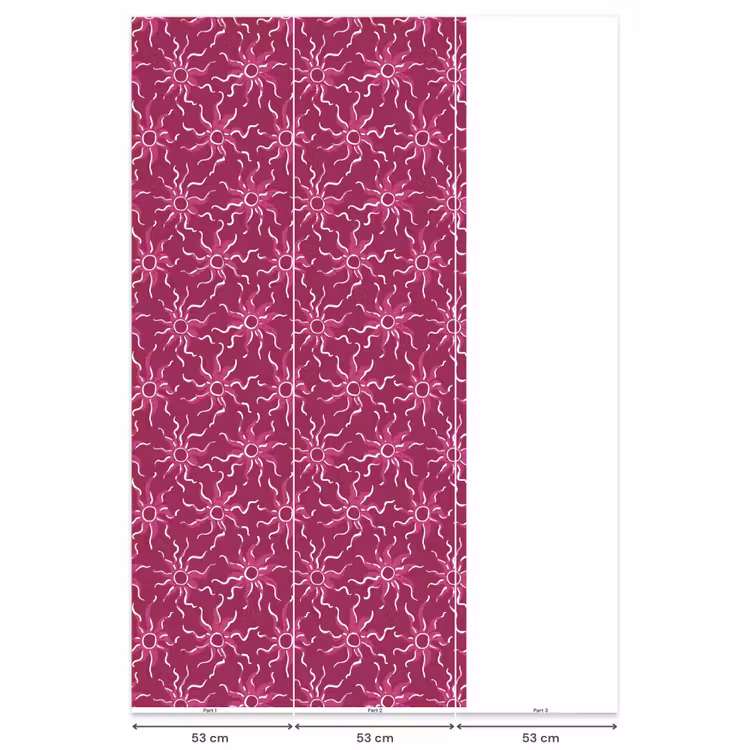 Bohemian - Zon - Magenta Behang Vlies klein 1076 -USP_banen